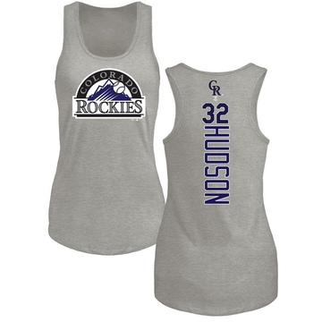 Women's Colorado Rockies Dakota Hudson ＃32 Backer Tank Top Ash