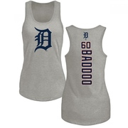 Women's Detroit Tigers Akil Baddoo ＃60 Backer Tank Top Ash