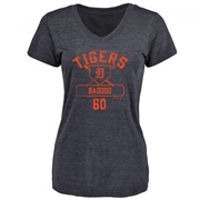 Women's Detroit Tigers Akil Baddoo ＃60 Base Runner T-Shirt - Navy