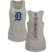 Women's Detroit Tigers Kyle Funkhouser ＃36 Backer Tank Top Ash