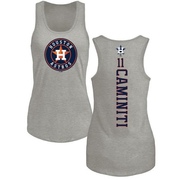 Women's Houston Astros Ken Caminiti ＃11 Backer Tank Top Ash