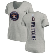 Women's Houston Astros Shay Whitcomb ＃10 Backer Slim Fit T-Shirt Ash