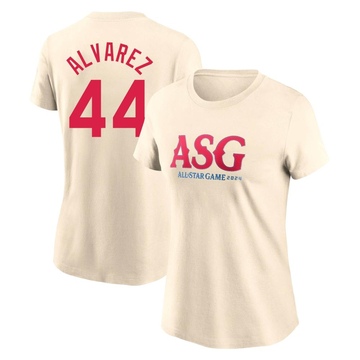 Women's Houston Astros Yordan Alvarez ＃44 Game 2024 All-Star Collection Legend T-Shirt - Cream