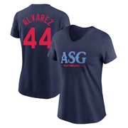 Women's Houston Astros Yordan Alvarez ＃44 Game 2024 All-Star Collection Legend T-Shirt - Navy