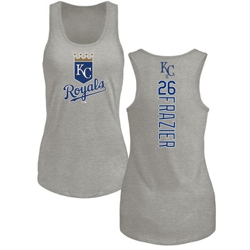 Women's Kansas City Royals Adam Frazier ＃26 Backer Tank Top Ash