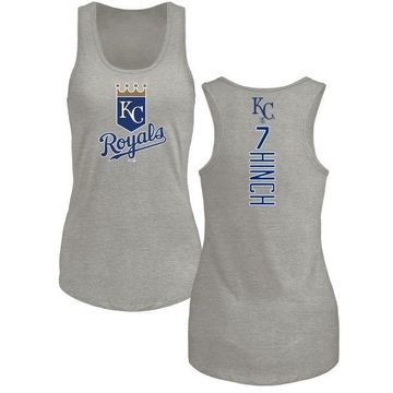 Women's Kansas City Royals A.j. Hinch ＃7 Backer Tank Top Ash