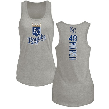 Women's Kansas City Royals Alec Marsh ＃48 Backer Tank Top Ash