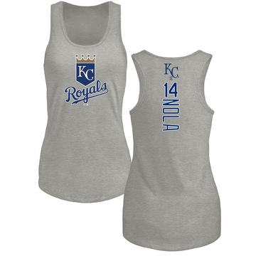 Women's Kansas City Royals Austin Nola ＃14 Backer Tank Top Ash