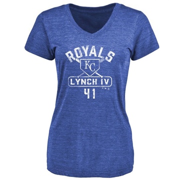 Women's Kansas City Royals Daniel Lynch IV ＃41 Base Runner T-Shirt - Royal
