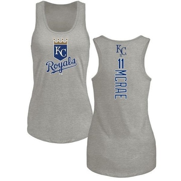 Women's Kansas City Royals Hal Mcrae ＃11 Backer Tank Top Ash