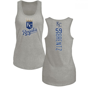 Women's Kansas City Royals Jake Brentz ＃59 Backer Tank Top Ash