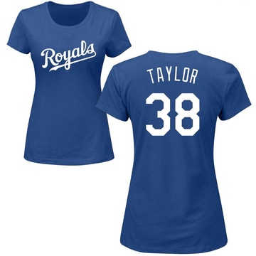 Women's Kansas City Royals Josh Taylor ＃38 Roster Name & Number T-Shirt - Royal