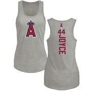 Women's Los Angeles Angels Ben Joyce ＃44 Backer Tank Top Ash