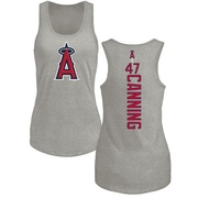 Women's Los Angeles Angels Griffin Canning ＃47 Backer Tank Top Ash