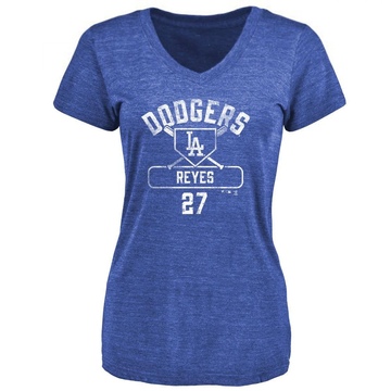 Women's Los Angeles Dodgers Alex Reyes ＃27 Base Runner T-Shirt - Royal