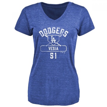 Women's Los Angeles Dodgers Alex Vesia ＃51 Base Runner T-Shirt - Royal