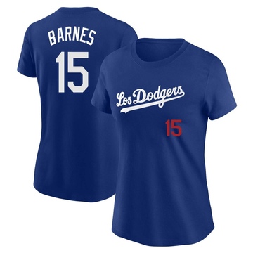 Women's Los Angeles Dodgers Austin Barnes ＃15 2022 City Connect Name & Number T-Shirt - Royal