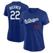 Women's Los Angeles Dodgers Bill Buckner ＃22 2022 City Connect Name & Number T-Shirt - Royal