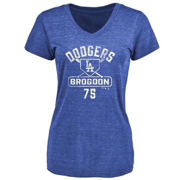 Women's Los Angeles Dodgers Connor Brogdon ＃75 Base Runner T-Shirt - Royal