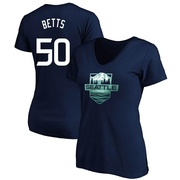 Women's Los Angeles Dodgers Mookie Betts ＃50 Game 2023 All-Star Outdoors Local Legend Name & Number T-Shirt - Navy