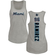 Women's Miami Marlins Agustin Ramirez ＃96 Backer Tank Top Ash