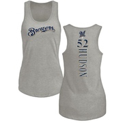 Women's Milwaukee Brewers Bryan Hudson ＃52 Backer Tank Top Ash