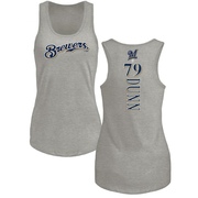 Women's Milwaukee Brewers Oliver Dunn ＃79 Backer Tank Top Ash