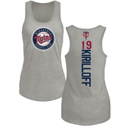 Women's Minnesota Twins Alex Kirilloff ＃19 Backer Tank Top Ash