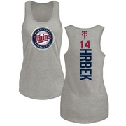 Women's Minnesota Twins Kent Hrbek ＃14 Backer Tank Top Ash