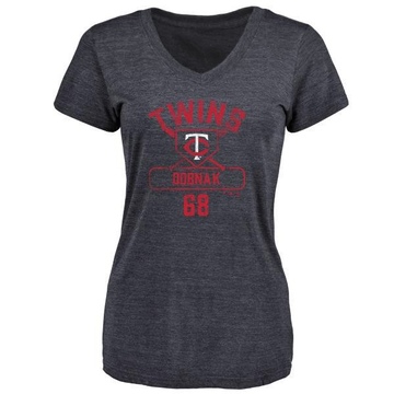 Women's Minnesota Twins Randy Dobnak ＃68 Base Runner T-Shirt - Navy