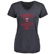 Women's Minnesota Twins Scott Blewett ＃60 Base Runner T-Shirt - Navy