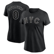 Women's New York Mets Adam Ottavino ＃0 2024 City Connect Name & Number T-Shirt - Black