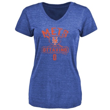 Women's New York Mets Adam Ottavino ＃0 Base Runner T-Shirt - Royal