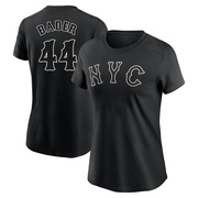 Women's New York Mets Harrison Bader ＃44 2024 City Connect Name & Number T-Shirt - Black