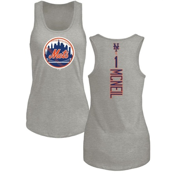 Women's New York Mets Jeff McNeil ＃1 Backer Tank Top Ash