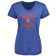 Women's New York Mets Jimmy Yacabonis ＃73 Base Runner T-Shirt - Royal