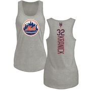 Women's New York Mets Max Kranick ＃32 Backer Tank Top Ash