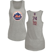 Women's New York Mets Tyler Jay ＃74 Backer Tank Top Ash