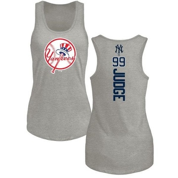 Women's New York Yankees Aaron Judge ＃99 Backer Tank Top Ash