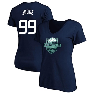 Women's New York Yankees Aaron Judge ＃99 Game 2023 All-Star Outdoors Local Legend Name & Number T-Shirt - Navy