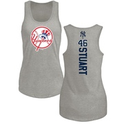 Women's New York Yankees Baron Stuart ＃46 Backer Tank Top Ash