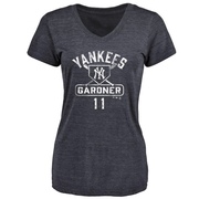 Women's New York Yankees Brett Gardner ＃11 Base Runner T-Shirt - Navy