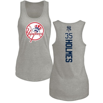 Women's New York Yankees Clay Holmes ＃35 Backer Tank Top Ash