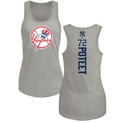 Women's New York Yankees Cody Poteet ＃72 Backer Tank Top Ash