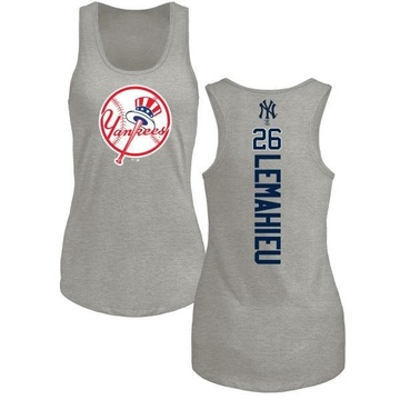 Women's New York Yankees DJ LeMahieu ＃26 Backer Tank Top Ash