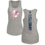 Women's New York Yankees Jacoby Ellsbury ＃22 Backer Tank Top Ash