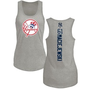 Women's New York Yankees Josh Maciejewski ＃61 Backer Tank Top Ash