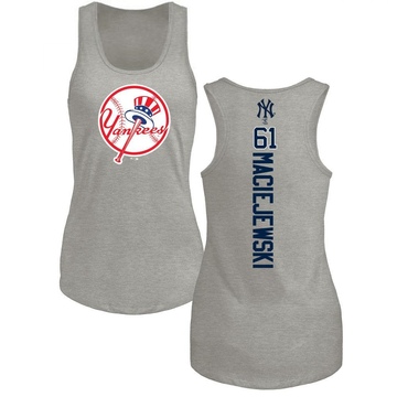 Women's New York Yankees Josh Maciejewski ＃61 Backer Tank Top Ash