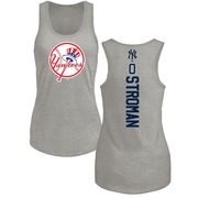 Women's New York Yankees Marcus Stroman ＃0 Backer Tank Top Ash