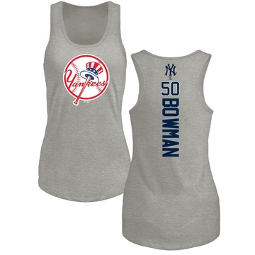 Women's New York Yankees Matt Bowman ＃50 Backer Tank Top Ash